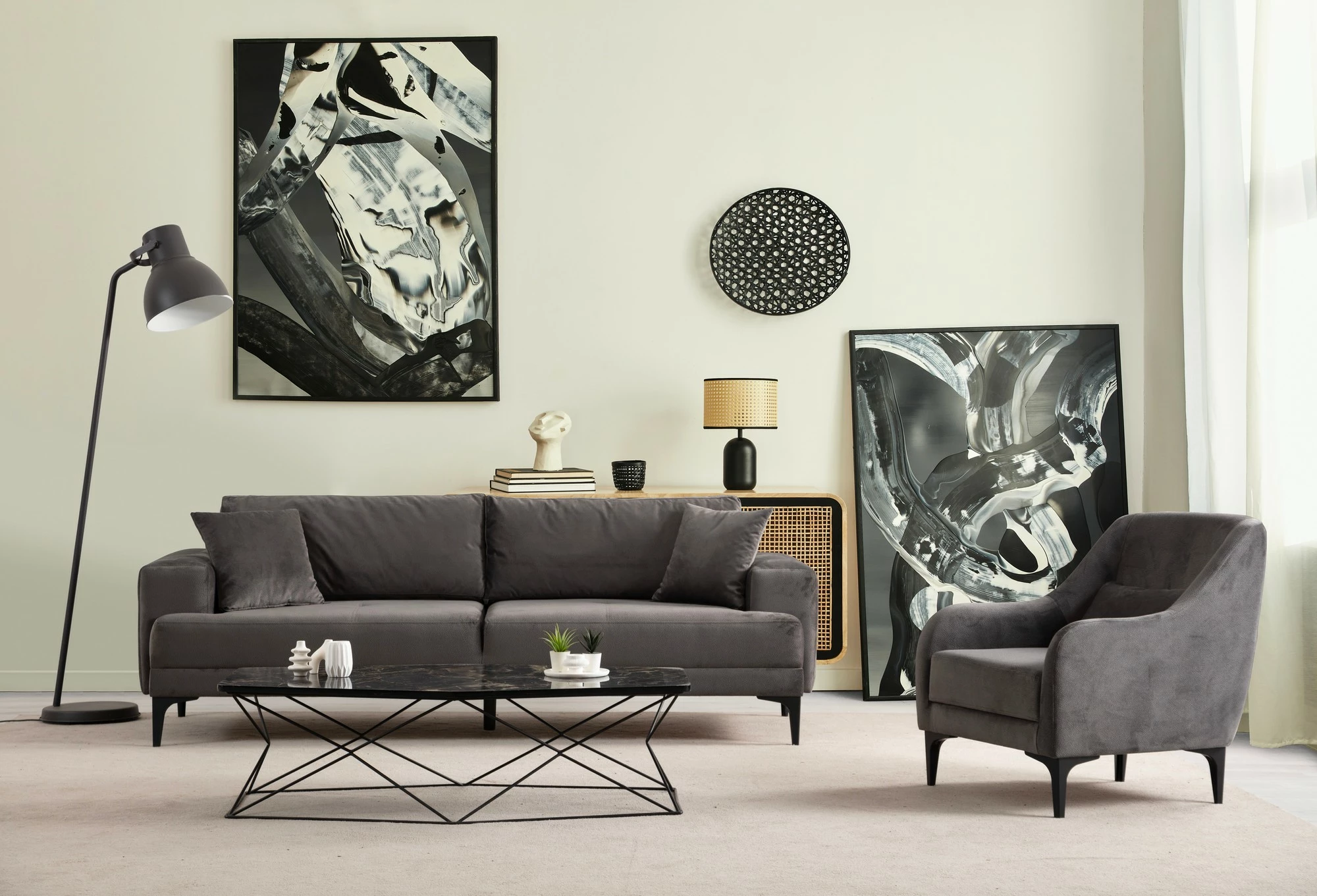 Karrige krahu Atelier del Sofa, Astana, antracit