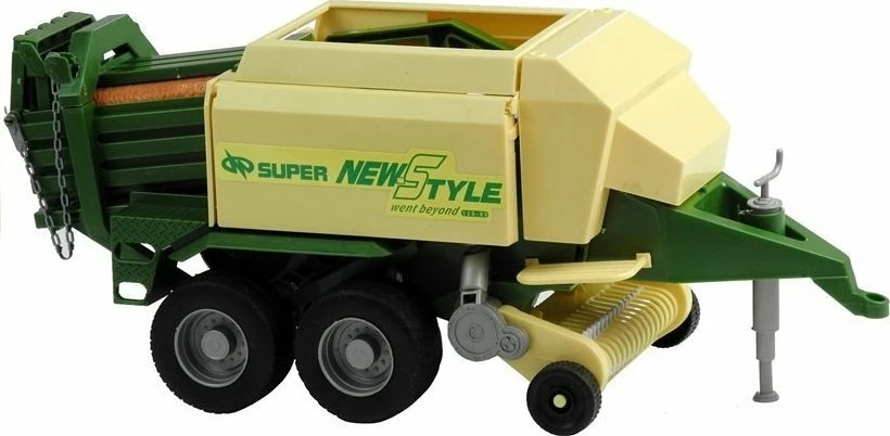 Traktor lodër Lean Sport me rimorkio presë kashte 65 cm, kuqe/jeshile, set