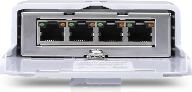 Switch Ubiquiti N-SW, 4 porte Gigabit Ethernet, i bardhë