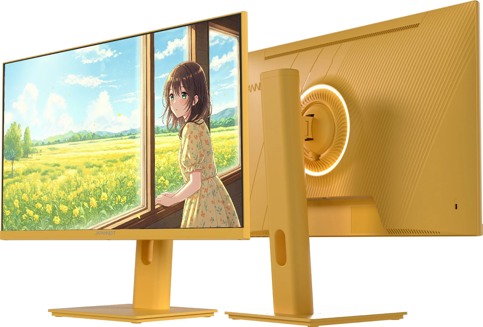 Monitor gaming JAPANNEXT FHD 23.8", 1920x1080, FreeSync, altoparlantë të integruar, i artë