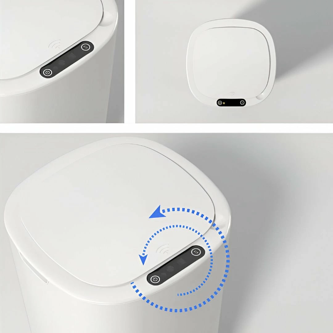 Kosh mbeturinash automatik Mozos FH-1-WH 12L me sensor, i bardhë