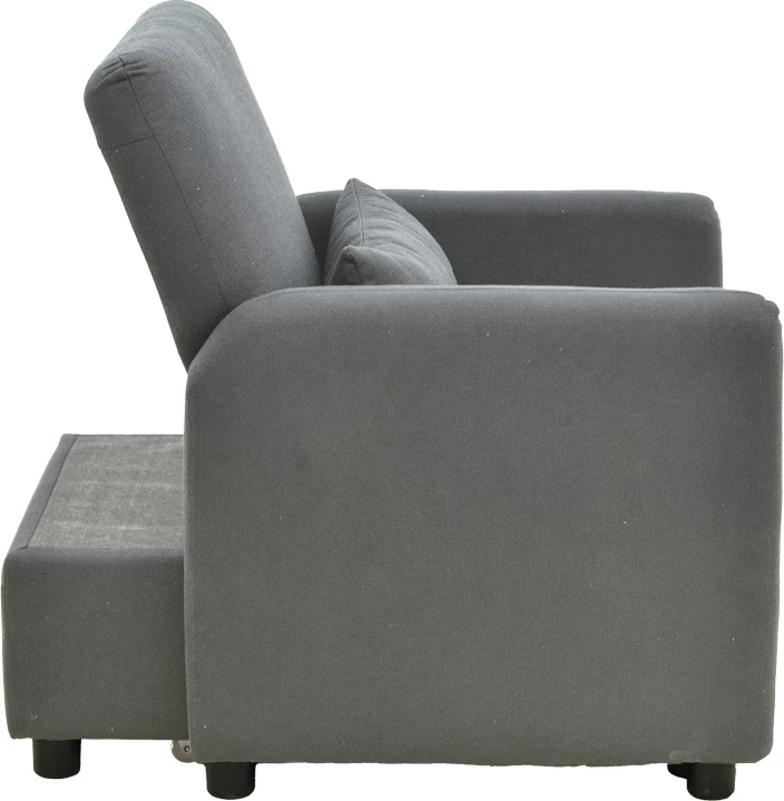 Fotel-krevat Flexa, material stof, ngjyrë gri, 85x92x84cm