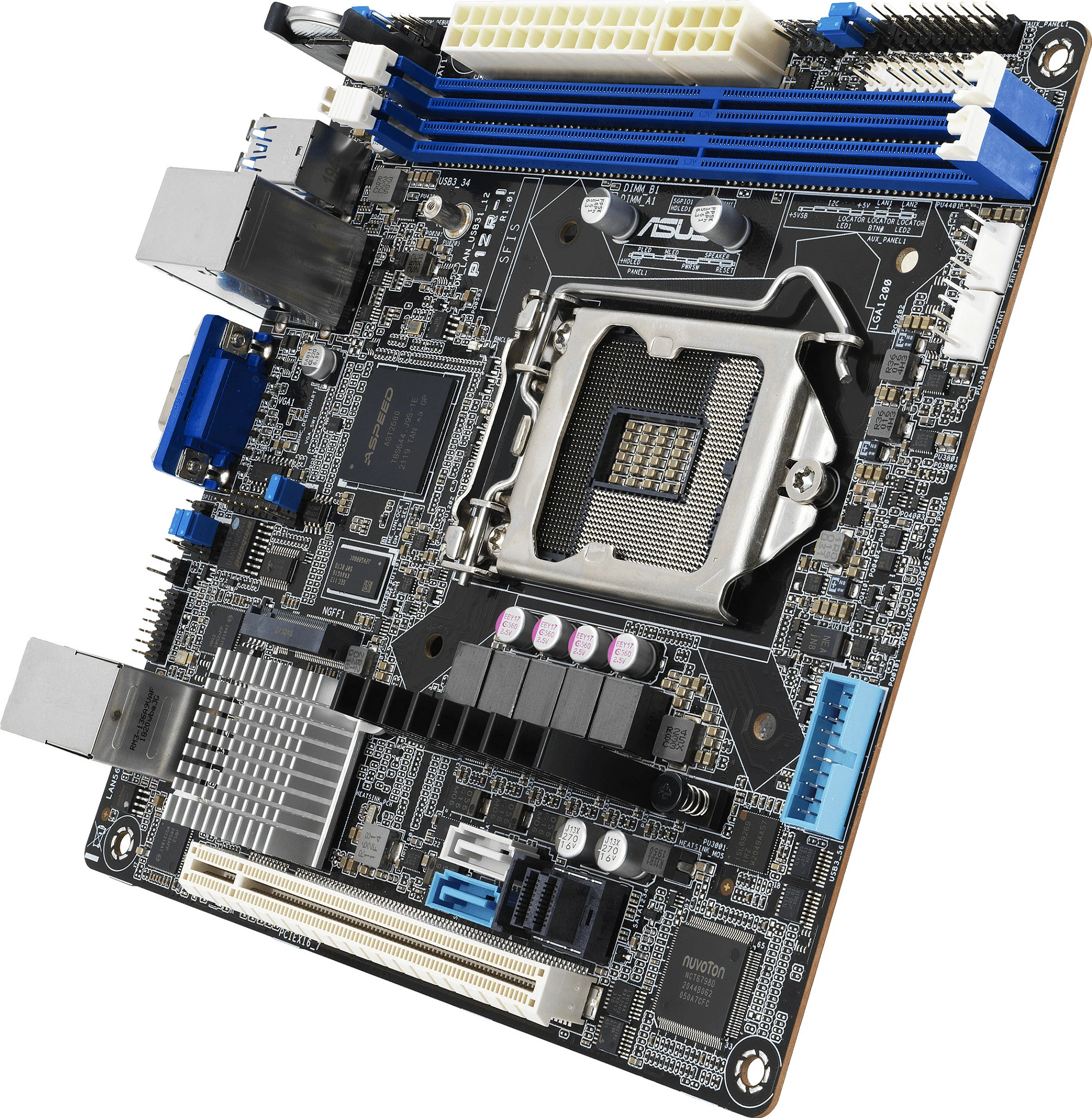 Pllakë amë ASUS P12R-I/ASMB10, LGA1200, Intel C252, DDR4 deri 64GB, 3x LAN