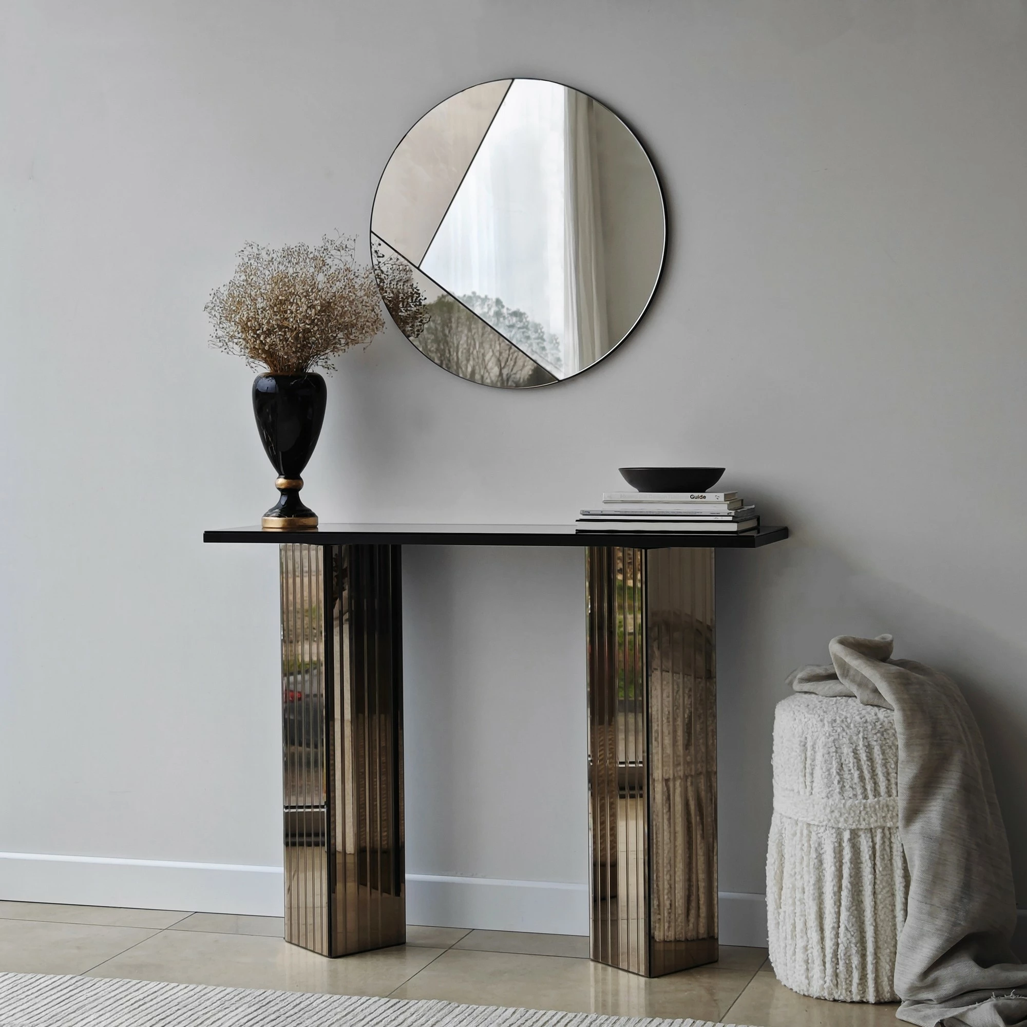 Pasqyrë dekorative Skye Decor, bronzi, Cicero, 60x60cm