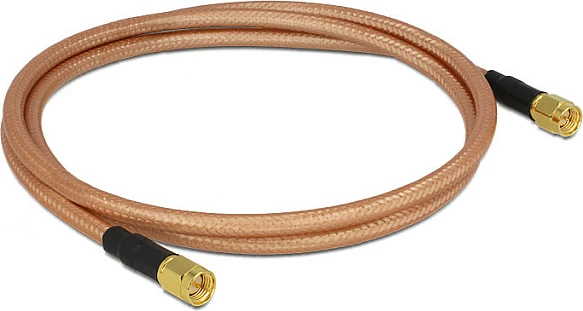 Kabllo koaksiale DeLOCK HF SMA-SMA, RG-142, 1m, 50Ω