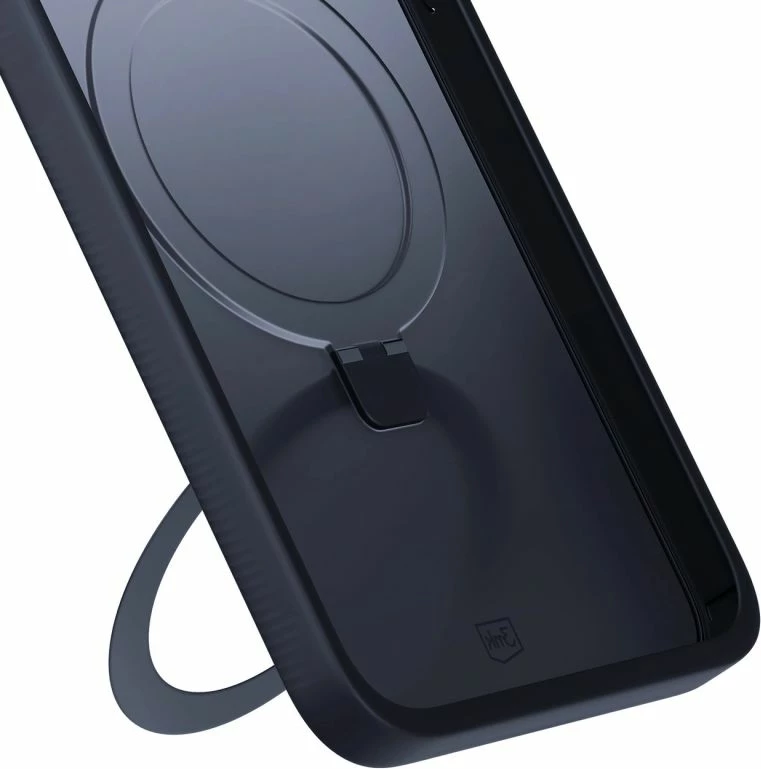 Maskë telefoni 3mk Smoke Case Mag&Stand për iPhone 16 Pro Max, e zezë
