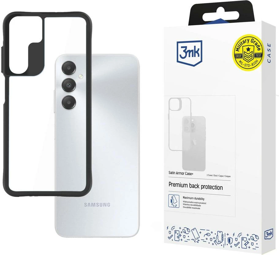 Mbështjellës 3mk Protection Satin Armor Case+ për Samsung Galaxy A05s, Transparent
