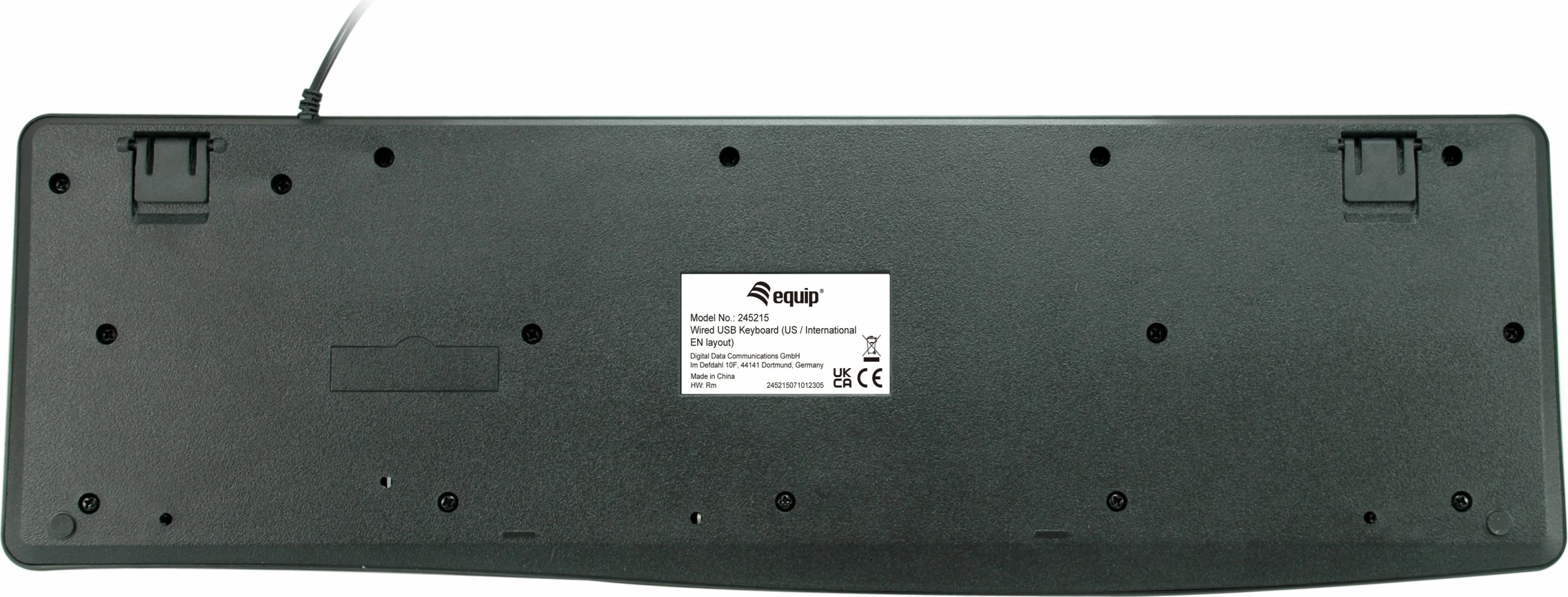 Tastierë EQUIP, USB, QWERTY, Full-size, e zezë