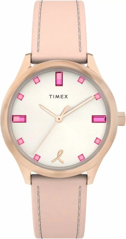 Orë dore femra TIMEX Dress TW2V95800, rozë e artë, set me kuti