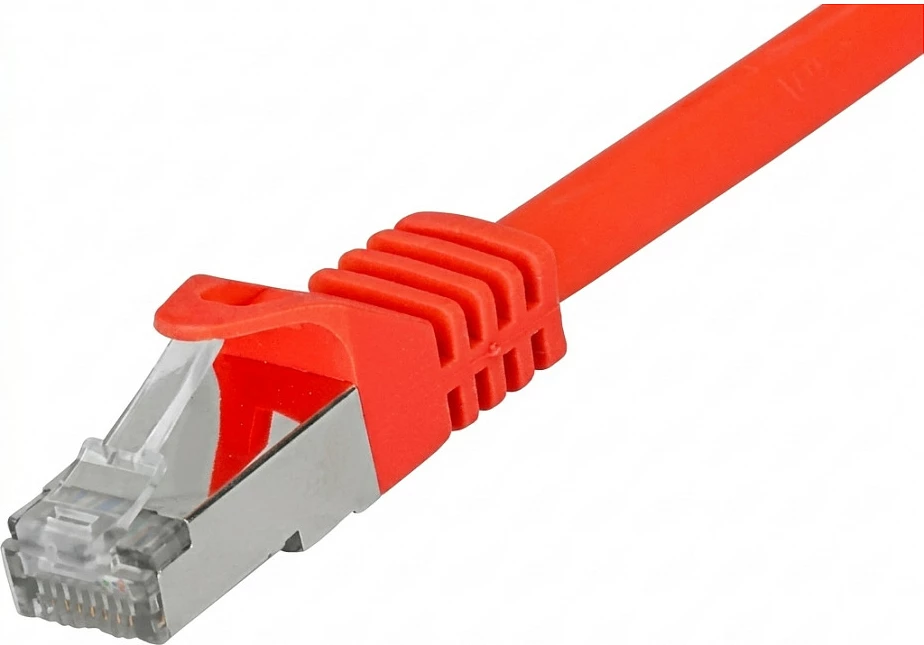 Kablo rrjeti No-Name CAT7/6a S/FTP RJ45, 2m, LSZH, e kuqe