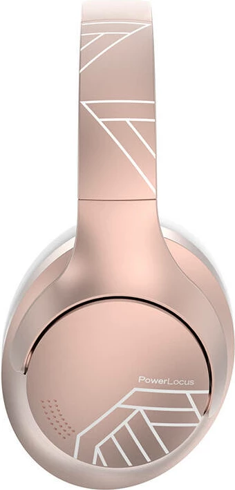 Kufje wireless PowerLocus P3, over-ear, Bluetooth 5.3, mikrofon, rose gold