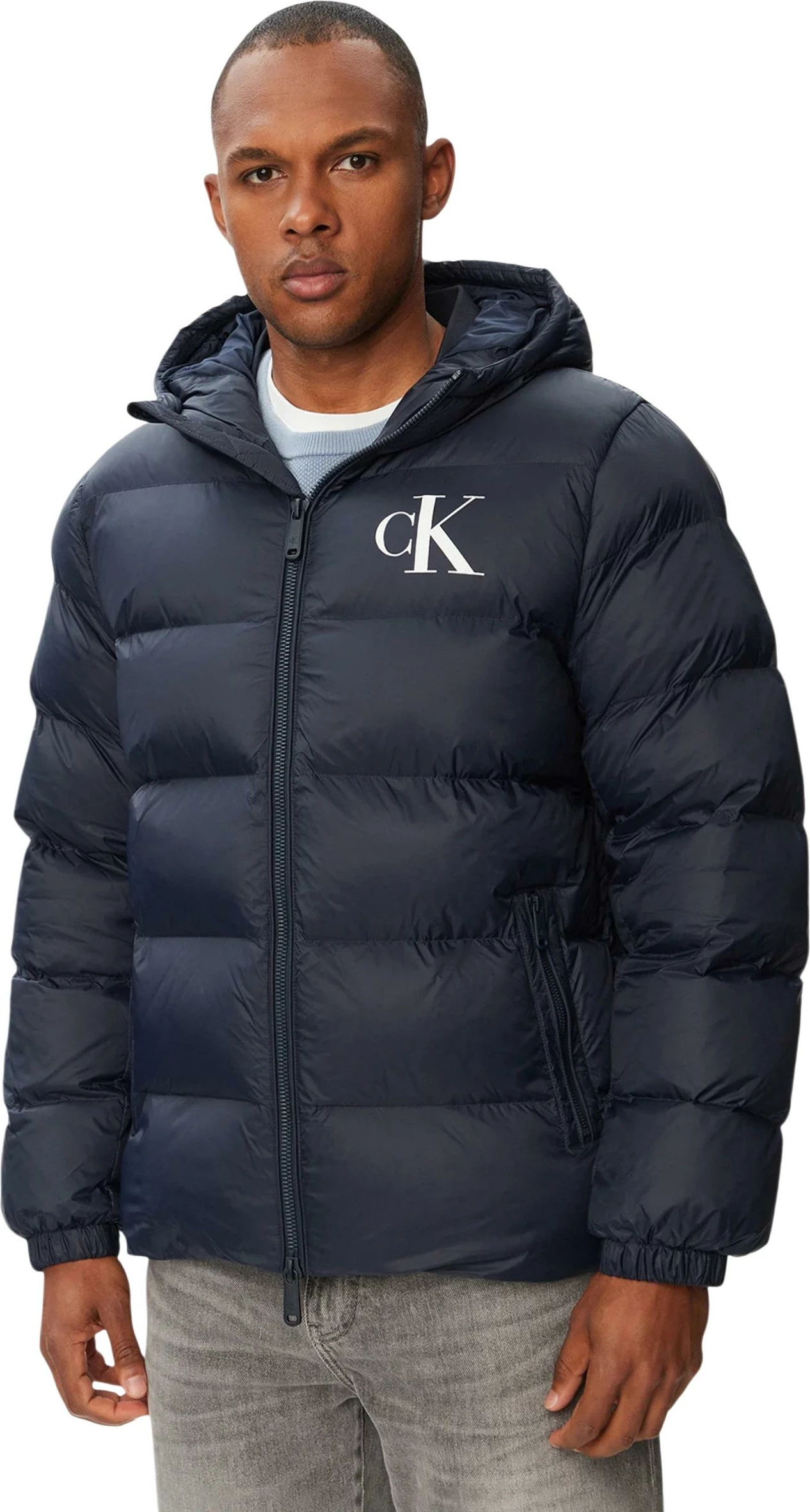 Jakne pufer për meshkuj Calvin Klein Jeans LV04RG513G, e kaltër