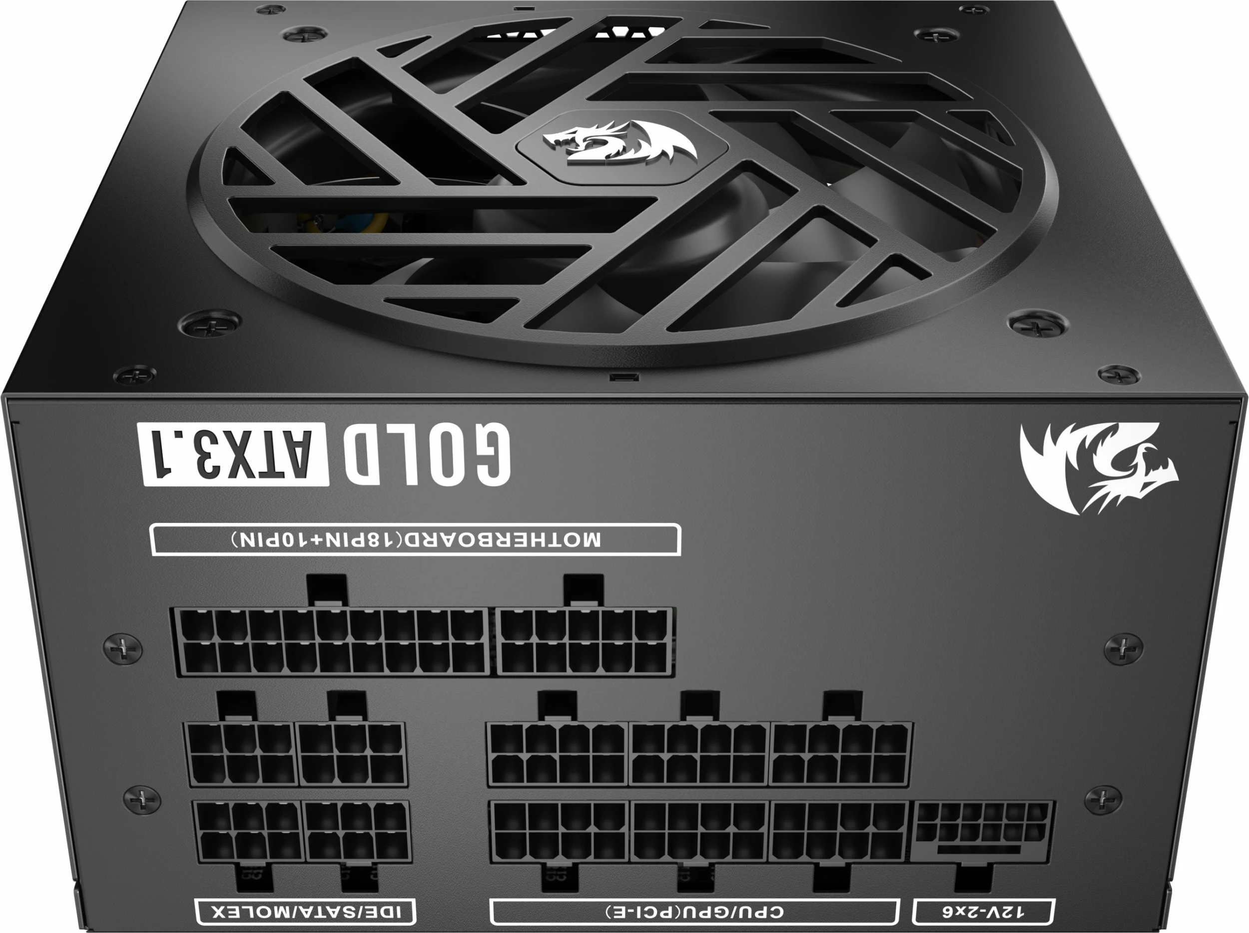 Furnizues rryme Redragon Master GC-MS03 1000W ATX 3.1, 80 Plus Gold, modular i plotë, PCIe 5.0 12VHPWR, i zi