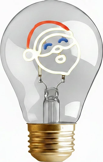 Llambë LED dekorative Synergy21 E40, Santa Claus, e rikarikueshme, transparente