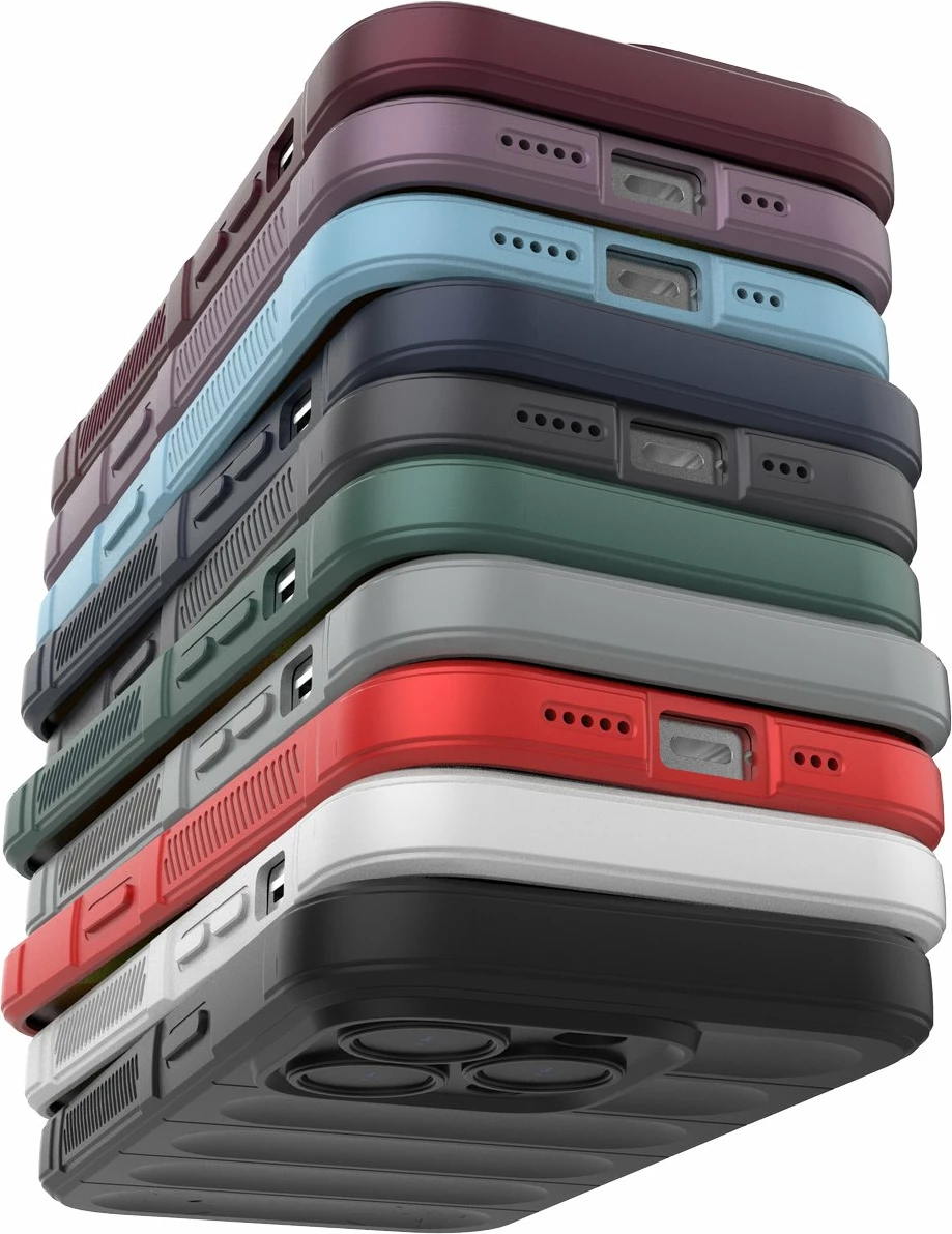 Mbështjellës Hurtel Magic Shield Case për iPhone 14 Pro, elastik, i blinduar, kuq