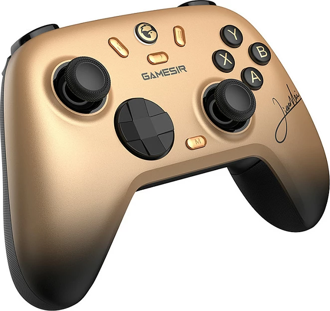 Kontroller GameSir N2 Lite për Switch, Bluetooth/RF/USB, bateri 600 mAh, ari/zezë