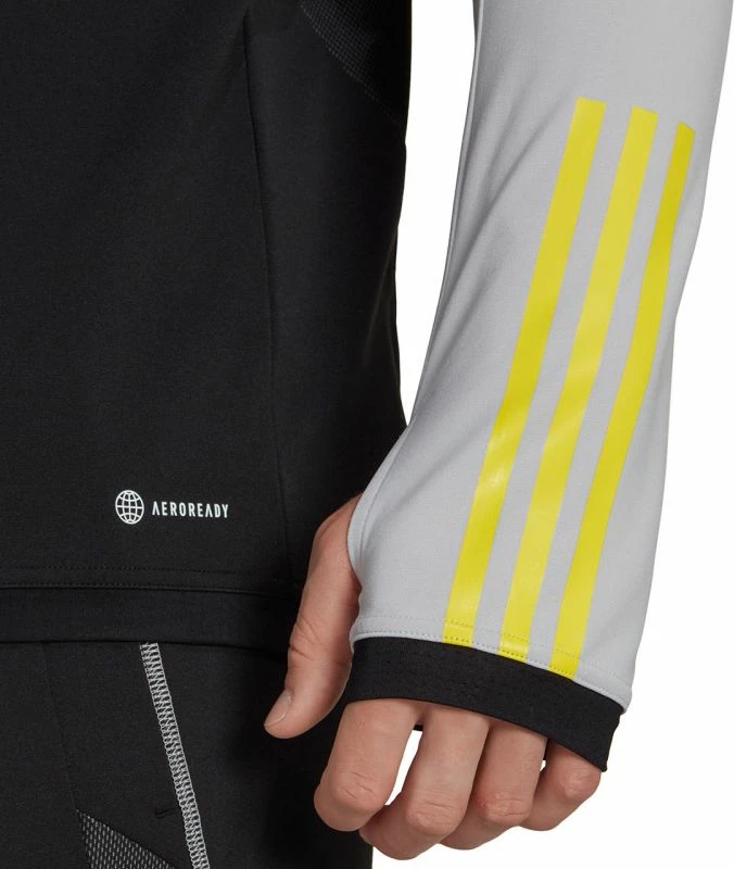 Duks adidas për meshkuj, ngjyrë gri dhe e zezë