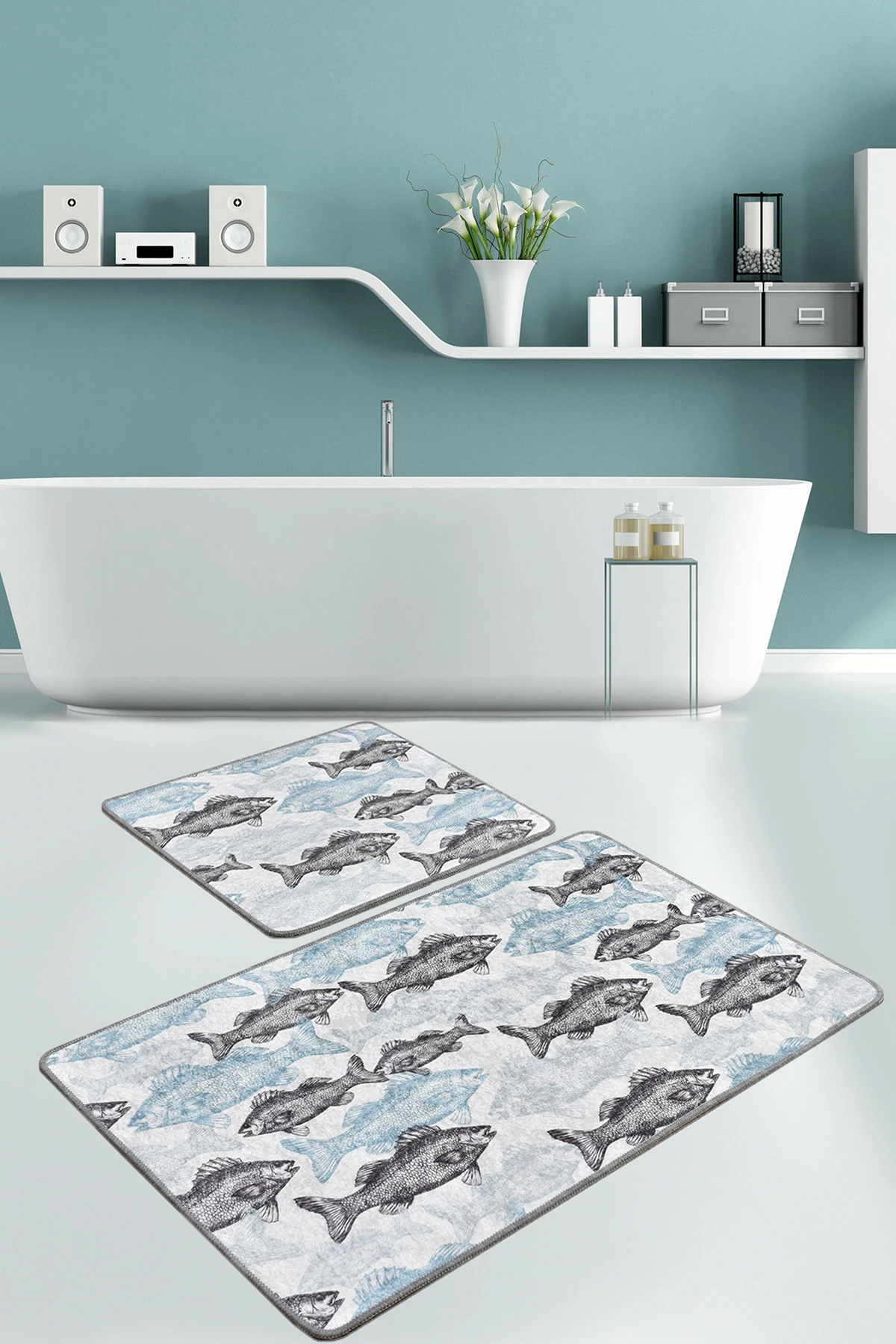 Set tapetash për banjo (2 copë), Mijölnir, Aqua Fish Djt