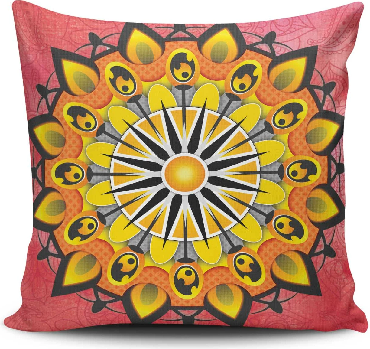 Jastëk Aberto Design, model MANDALA-19, shumëngjyrësh, 43x43cm