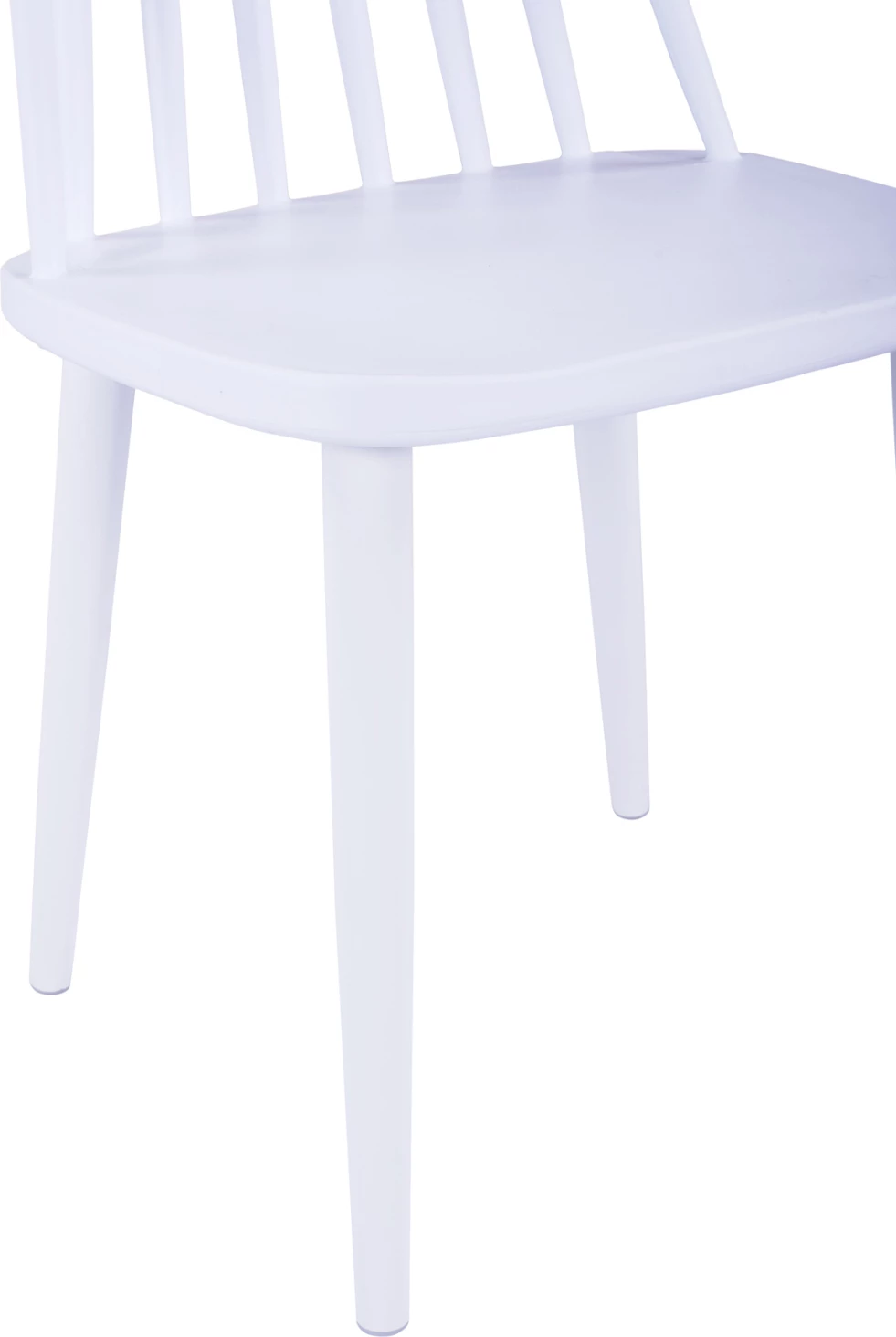 Karrige ngrënieje VANESSA e bardhë me këmbë metalike të bardha 43x46,5x82 cm., set prej 4 copë