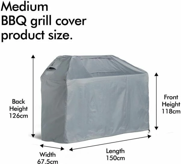 Mbulesë për grill VONHAUS The Storm 150 x 67.5 x 118 cm, gri slate