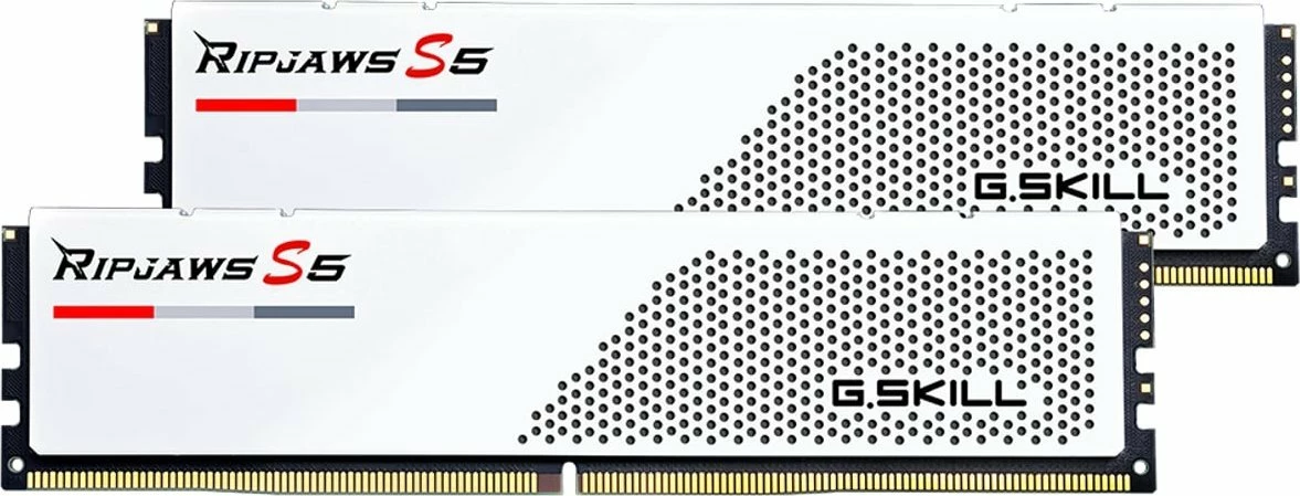 RAM Memorje G.Skill Ripjaws S5 F5-6000J3040F16GX2-RS5W 32GB (2x16GB) DDR5 6000MHz CL30 UDIMM XMP 3.0, e bardhë