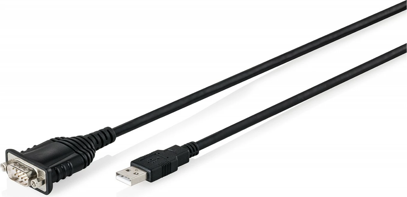 Kabl adapter USB 2.0 në RS232 (DB9) Digitus DA-70172, 1.8m, FTDI FT232RNL, i zi