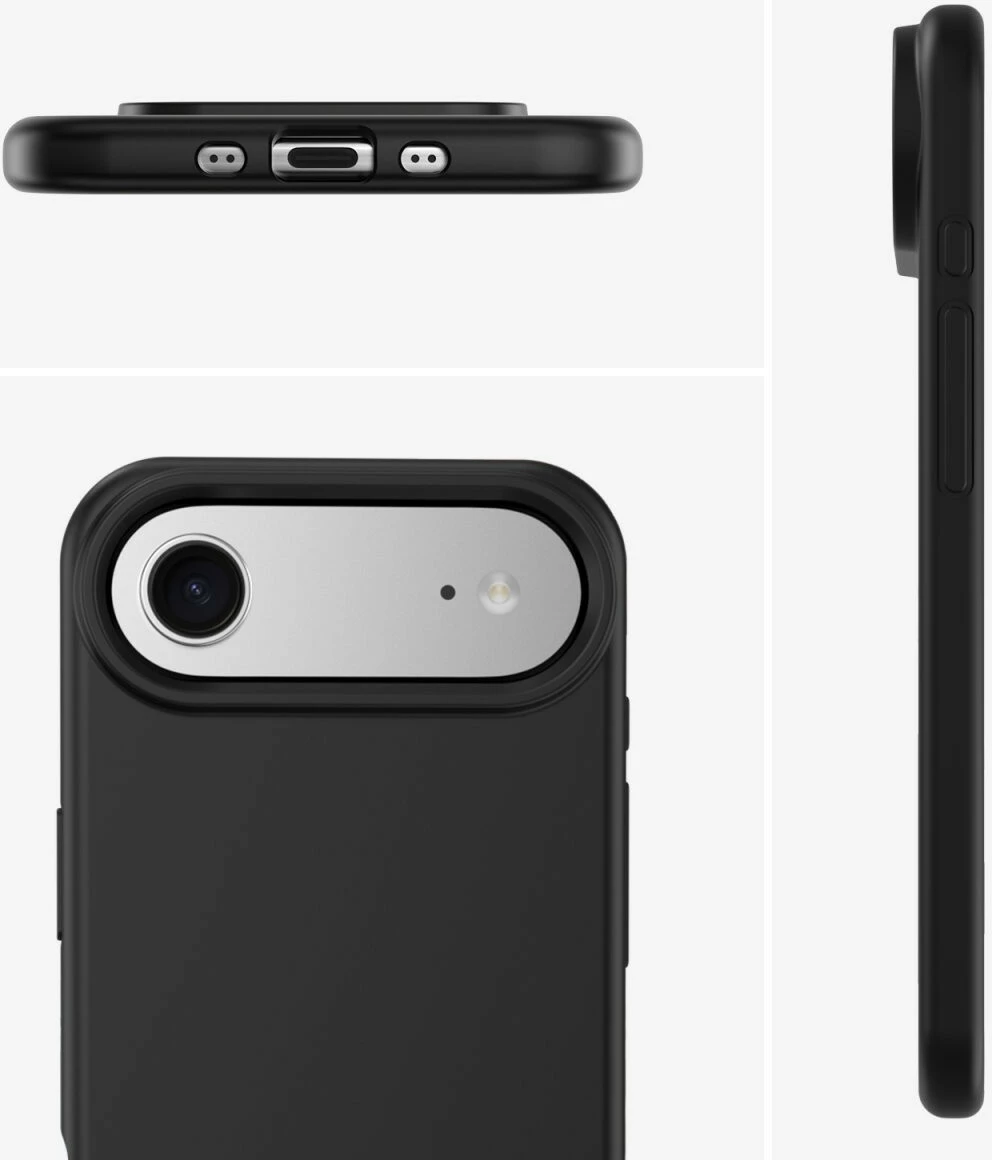 Mbështjellës silikon 4smarts Cupertino për iPhone Air, i zi