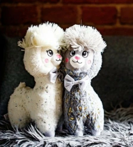 Lodër pelushi alpaka InnoGio InnoGIO Alpaca 30 cm, gri