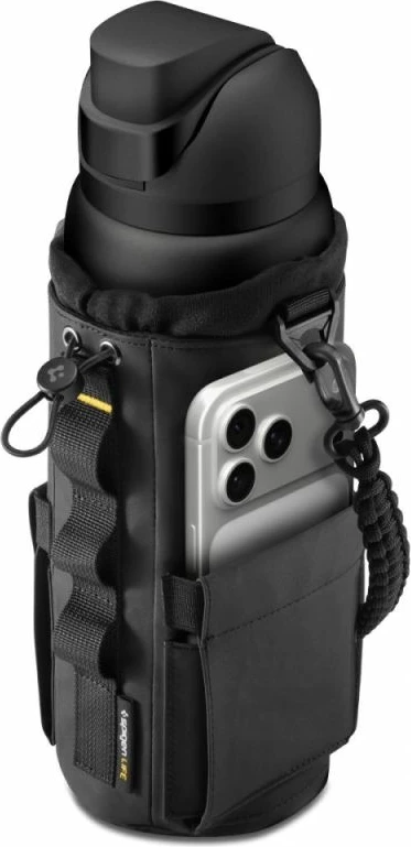 Çantë mbajtëse magnetike Spigen LF500 për shishe uji, telefon, çelësa, e zezë