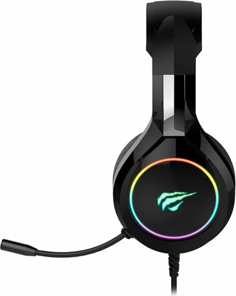 Kufje gaming HAVIT Gamenote HV-H2232d, RGB LED, mikrofon, 3D surround, 50mm, me kabllo 2.2m, të zeza