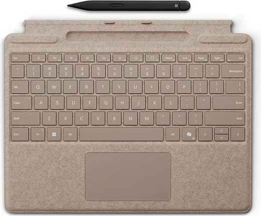 Tastierë Microsoft Surface Pro Keyboard me Slim Pen, për Surface Pro 8/9/10/X, QWERTZ (DE), bezhë (sand)