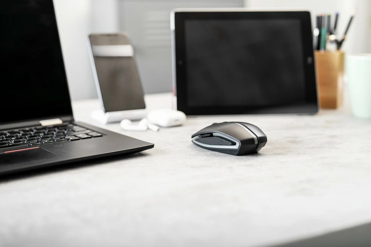 Maus Cherry GENTIX BT, Ambidextrous, Optical, Bluetooth, 2000 DPI, Black