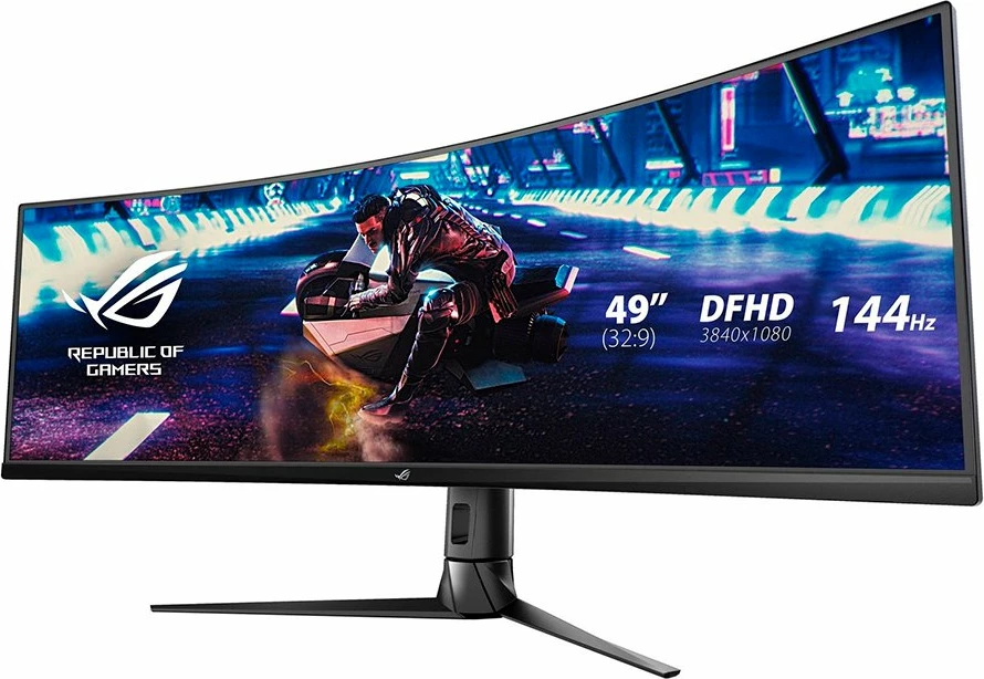 Monitor gaming i lakuar ASUS ROG Strix XG49VQ 49" 32:9 3840x1080 144Hz FreeSync 2 HDR DisplayHDR 400, i zi