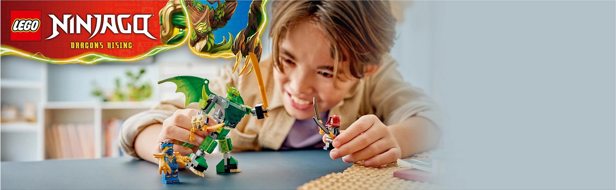 Set ndërtimi LEGO NINJAGO 71862 Lloyd's Dragon Mech Battle Pack, 81 copë, shumëngjyrësh