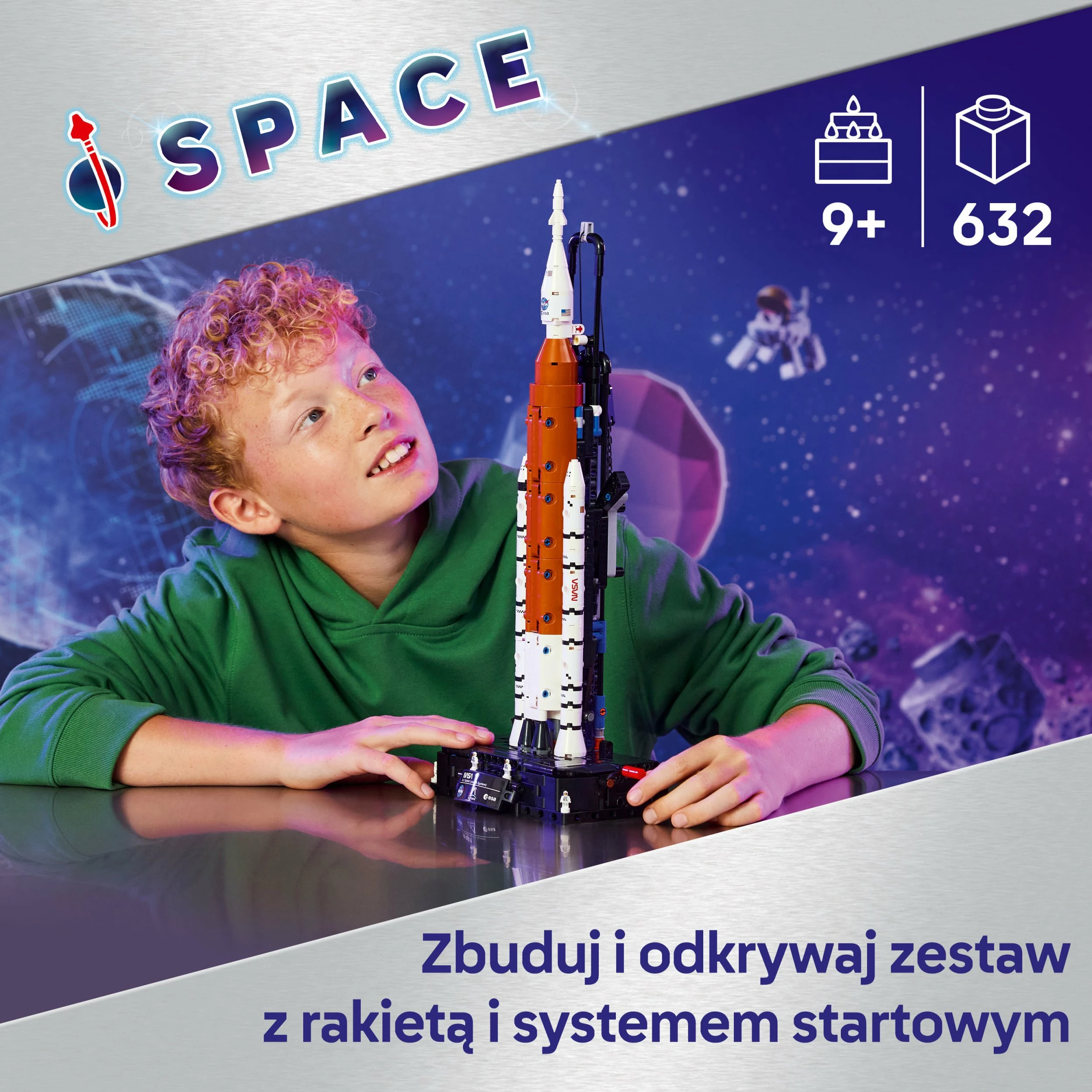 Set ndërtimi LEGO Technic SLS NASA Artemis Rocket 42221, 632 copë