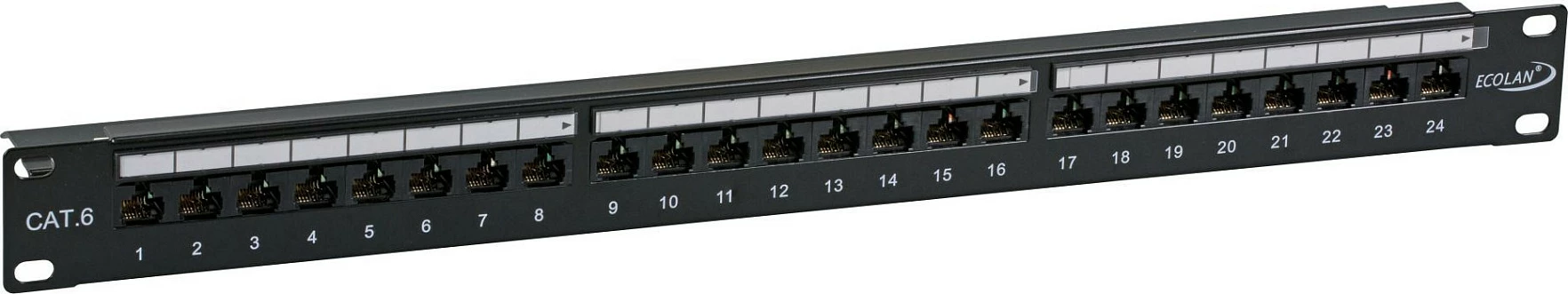 Patchpanel EFB Elektronik ECOLAN, 24xRJ45, Cat6, 19" 1U, i zi