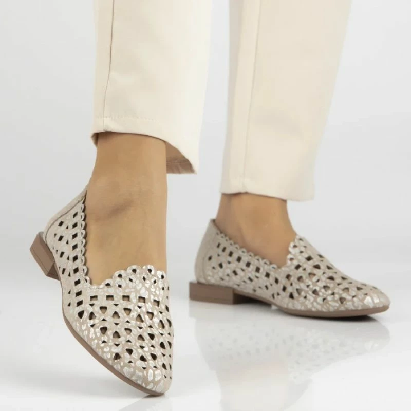 Këpucë të ulëta femra Filippo DP7710, bezhë