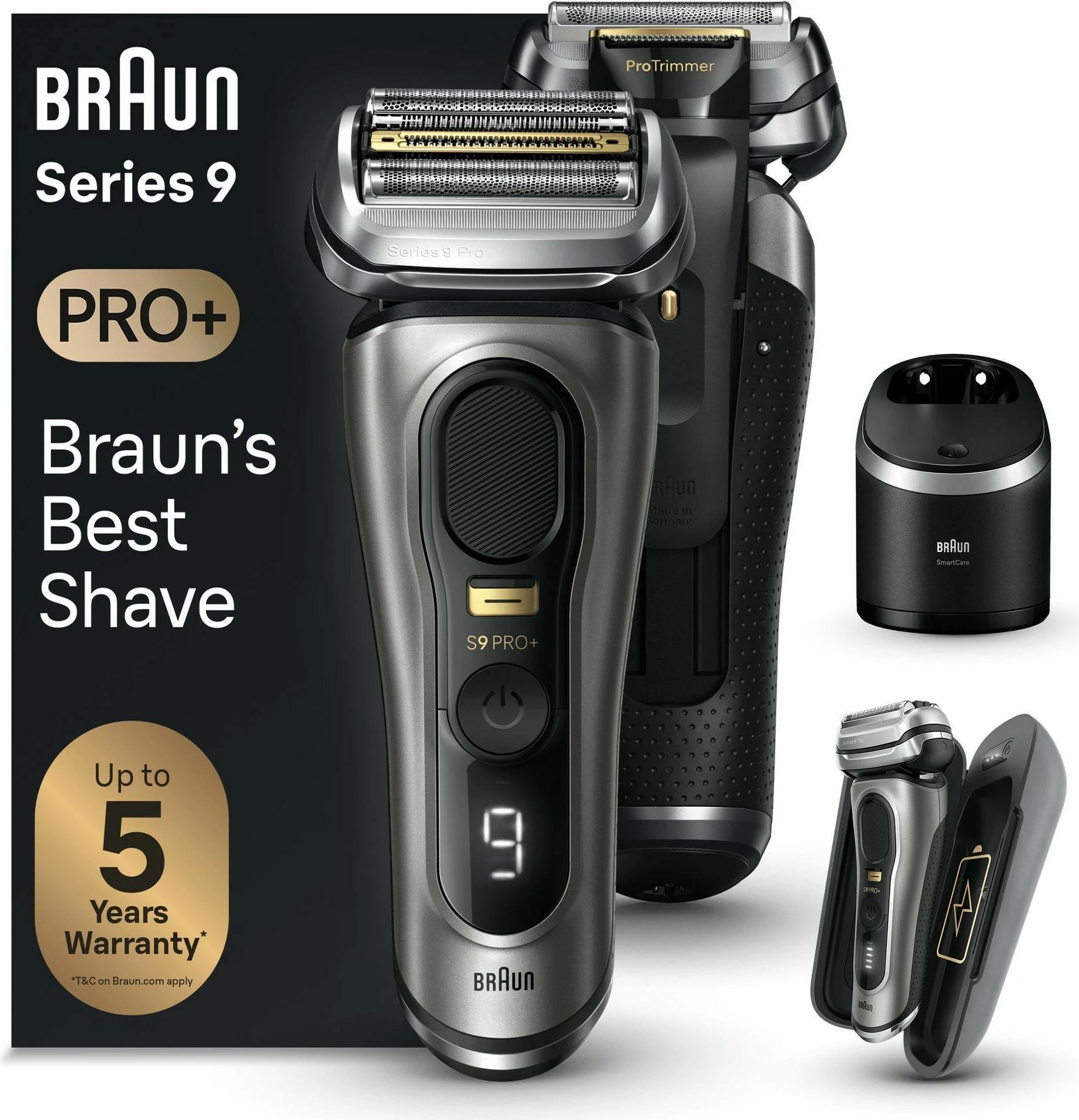 Makinë rroje Braun Series 9 Pro+ 9575cc, metallic, pa kabllo