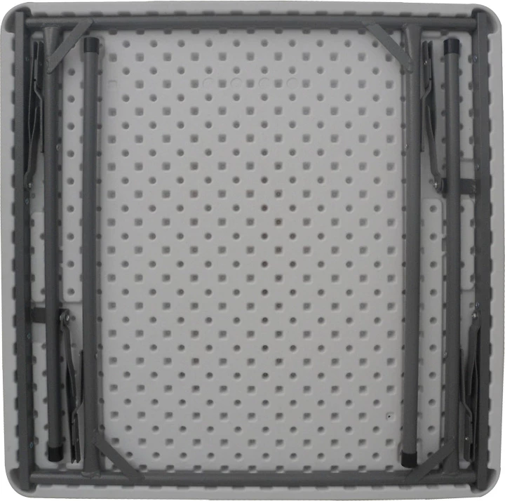 Tavolinë palosëse Comfort për katering, ngjyrë e bardhë, 80x80x74cm