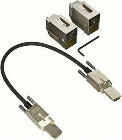 Kit për stacking Cisco C9300L-STACK-KIT2=, kabllë 0.5 m, 320 Gbit/s, e zezë/gri