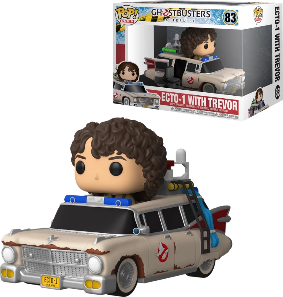 Figurinë koleksionuese vinyl Funko Pop Rides Super Deluxe Ghostbusters: Afterlife Ecto-1 me Scissor Seat