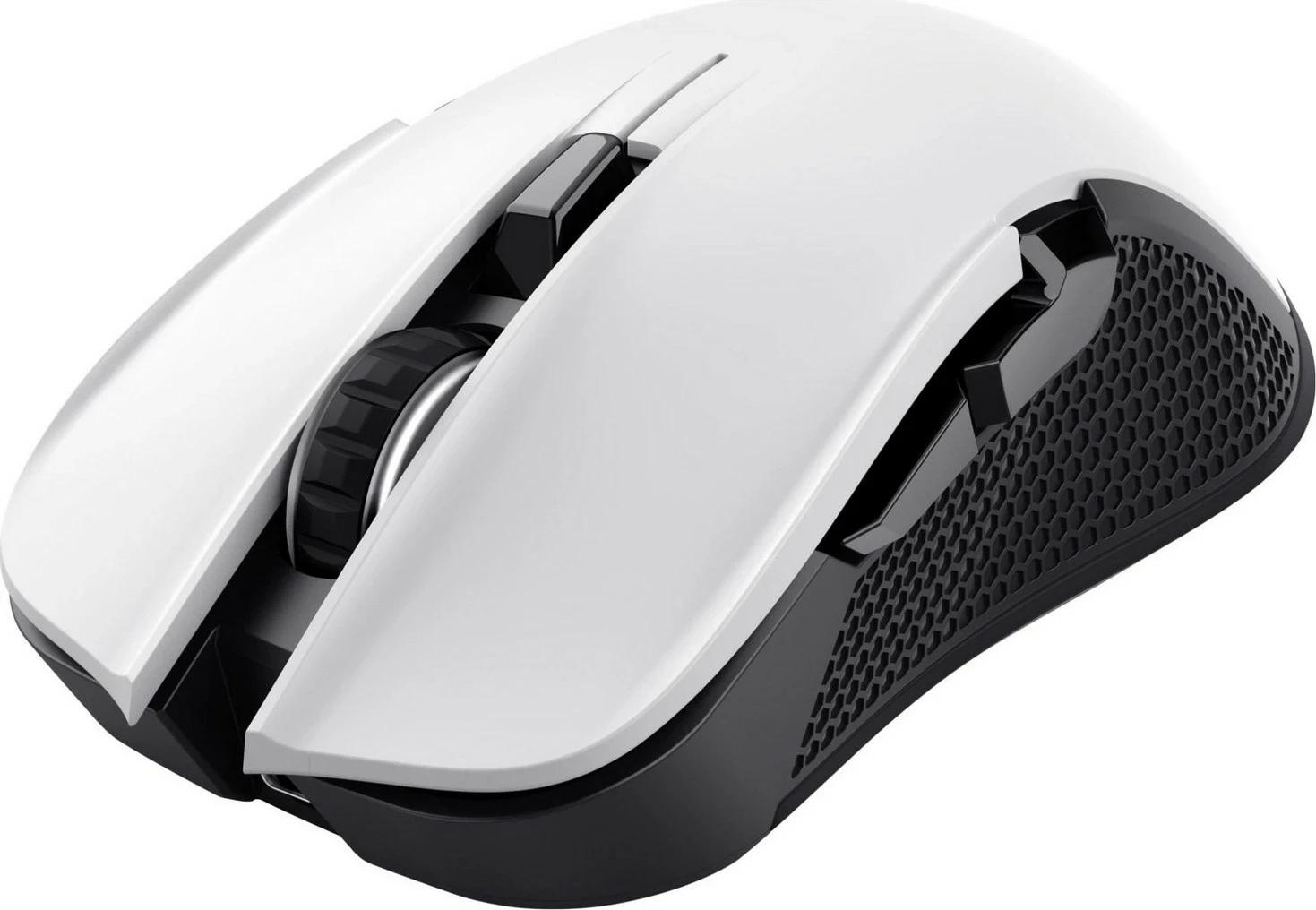 Maus wireless Trust GXT 923 Ybar, 7200 DPI, 6 taste, e bardhë