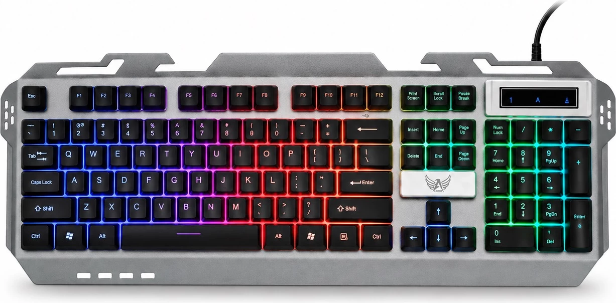 Tastierë Gaming me Ndriçim Shumëngjyrësh dhe Bllok Numerik