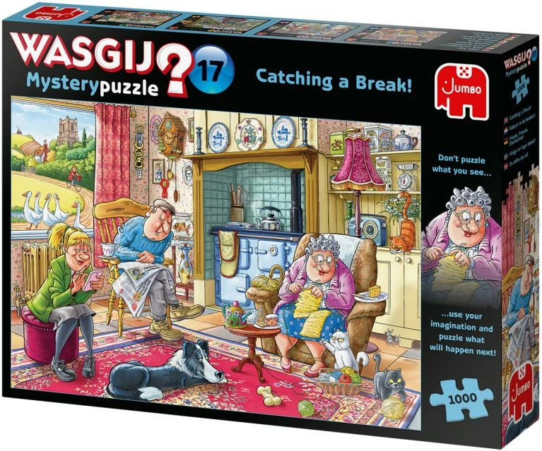Puzzle, Jumbo, Wasgij Mystery 17 Peace, Joy, Pancakes, 1000 copa