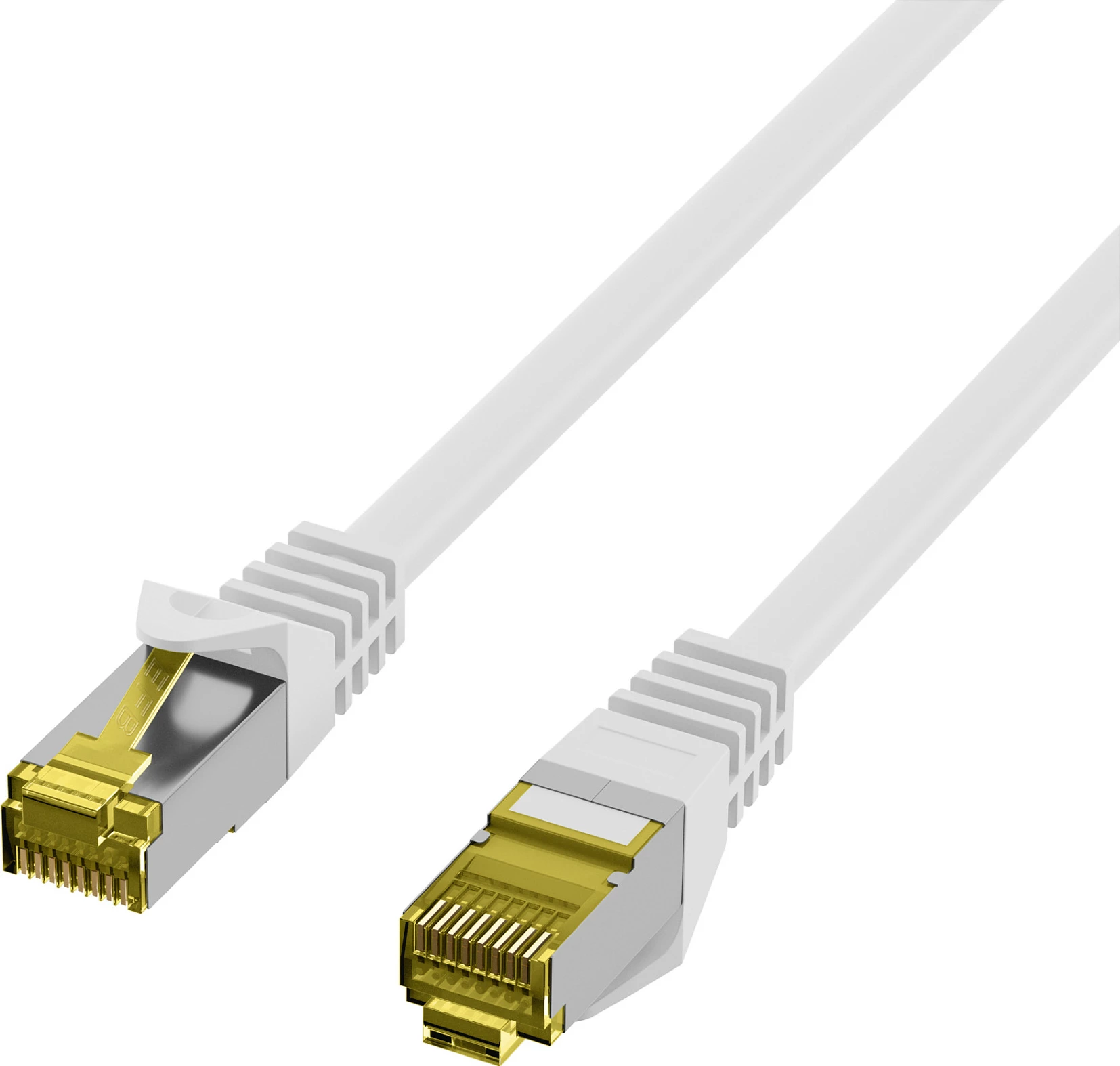 Kabllo rrjeti EFB Elektronik RJ45 Patch Cord Cat6a S/FTP 0.15m, e bardhë