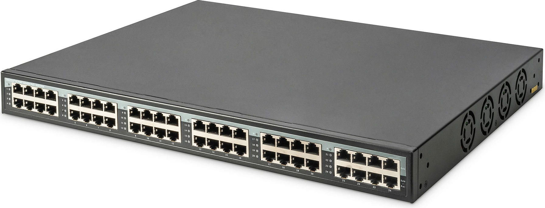 Injektor PoE+ Digitus DN-95117, 24-Port Gigabit, 370 W, Rack 1U