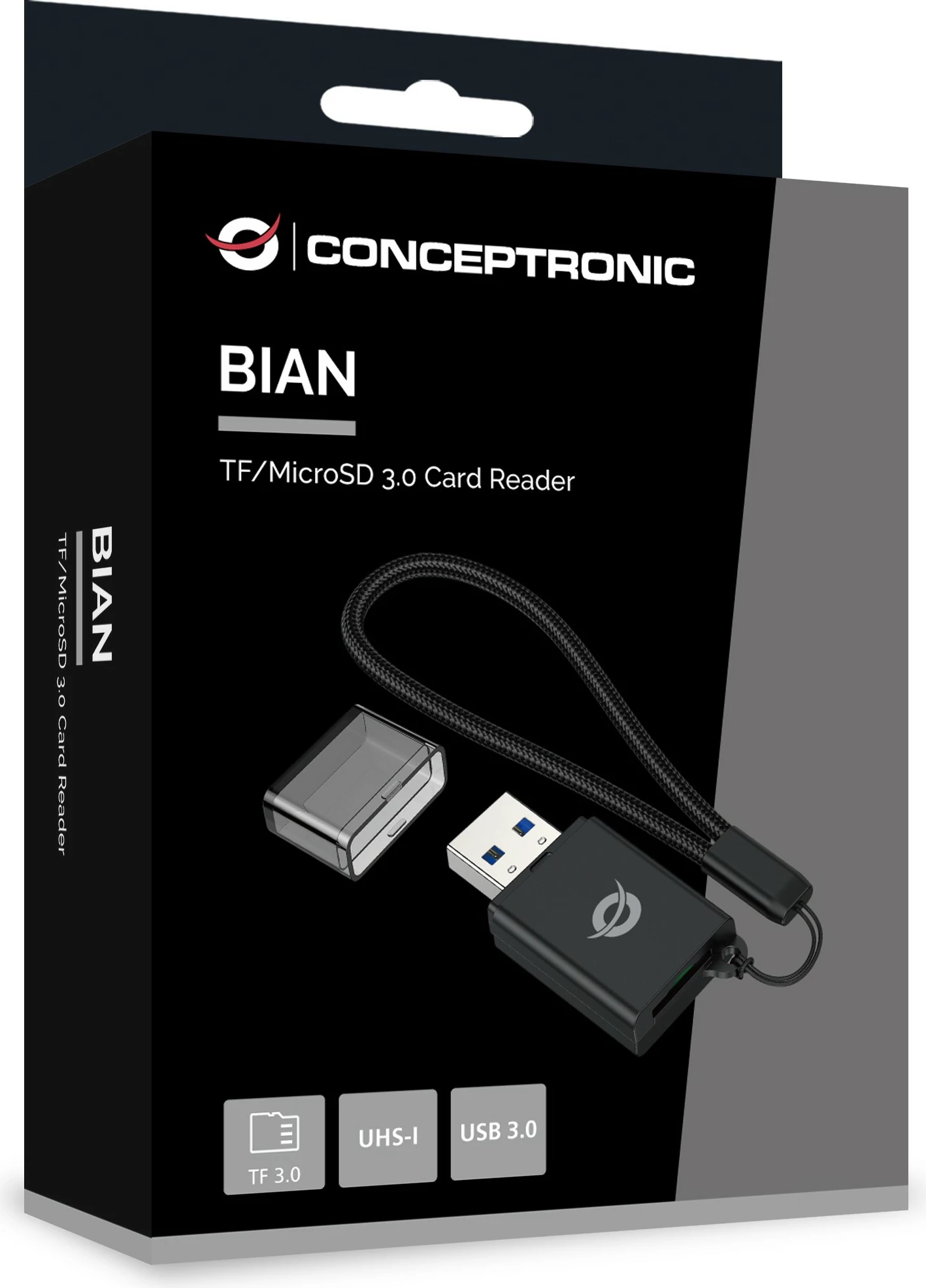 Lexues kartash Conceptronic USB-A 3.0, TF/Micro-SD, i zi