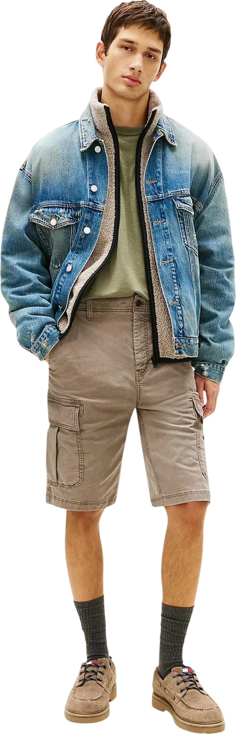 Shorce për meshkuj Tommy Hilfiger Jeans DM0DM22831, taupe [Madhësia: W38]