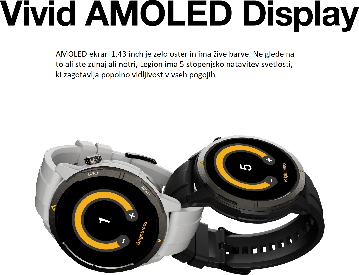 Smartwatch AGM Legion MPN 23882, 1.43\" AMOLED, GPS, 5ATM, IP67, MIL-STD-810H, e zezë